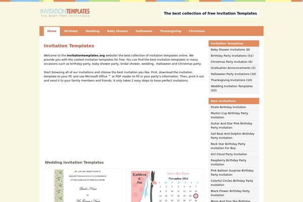 invitationtemplates.org site used Xtemplate.1.4.0