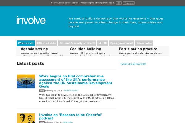 involve.org.uk site used Involvepress