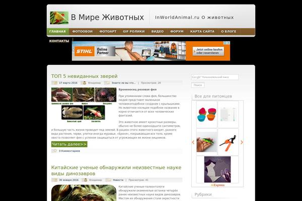 WordPress website example screenshot