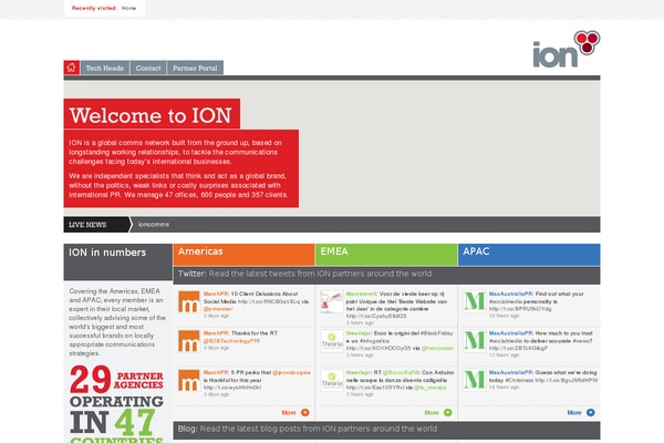Ion theme site design template sample
