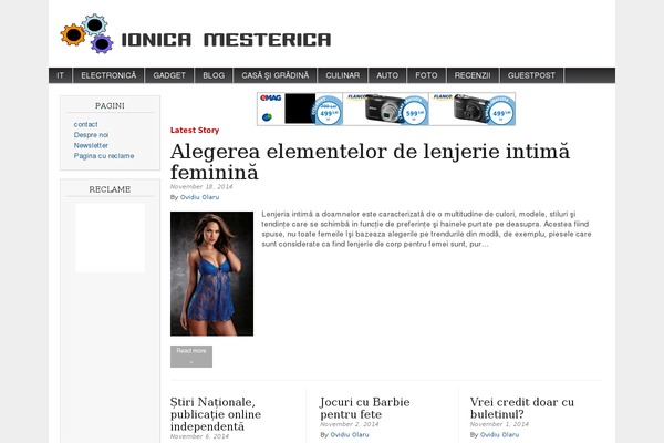 Magazine Basic theme site design template sample