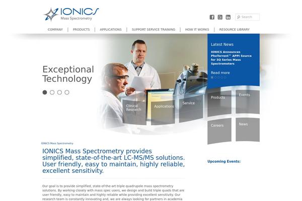 ionics.ca site used Ionics