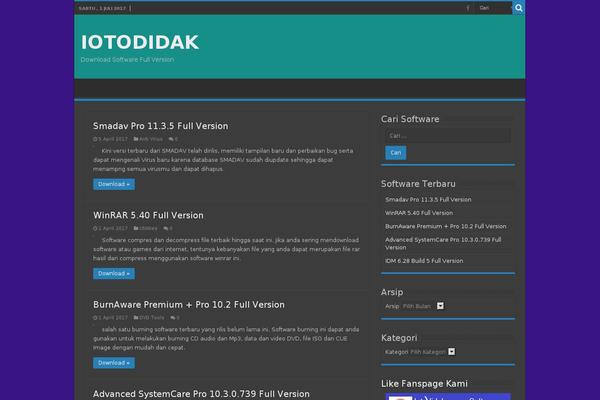 WordPress website example screenshot
