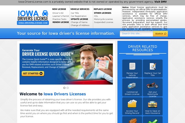 iowa-driverslicense.com site used Floridadriverslicense
