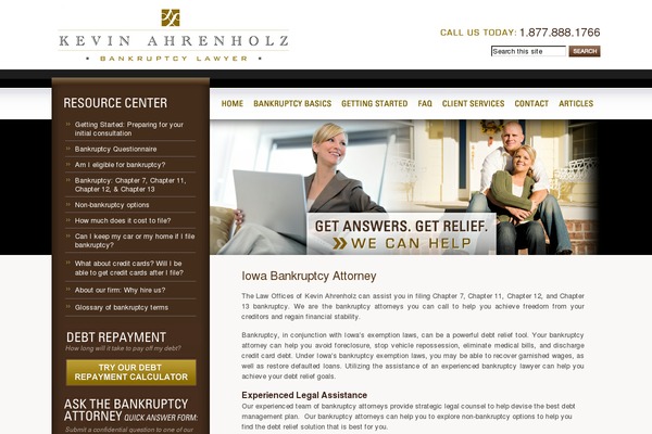 iowachapter7.com site used Iowabankruptcy