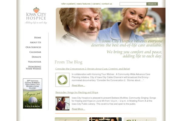 iowacityhospice.org site used Tabula Rosa