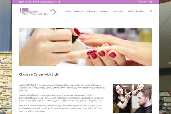 Divi theme site design template sample