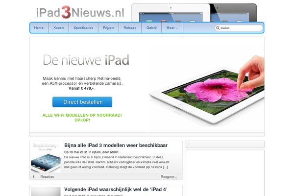 ipad3nieuws.nl site used Ipad3