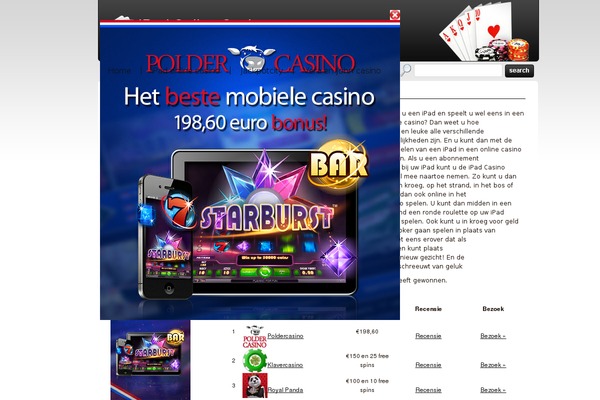 ipadonlinecasino.net site used Frontier