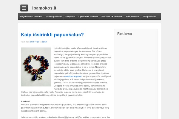 ipamokos.lt site used Responsive