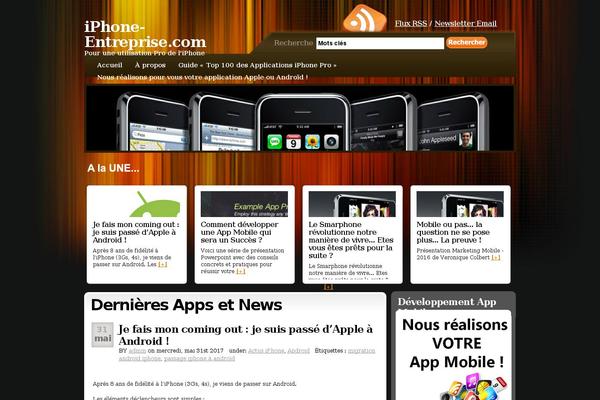 iphone-entreprise.com site used Xeromobile