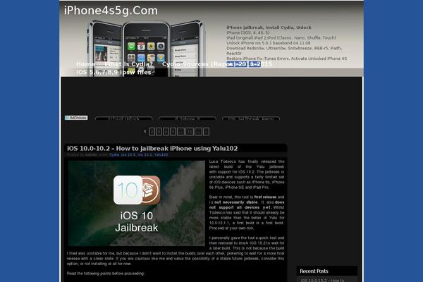 Iphone theme site design template sample