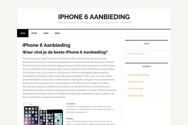 WordPress website example screenshot