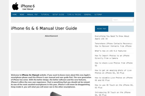 WordPress website example screenshot