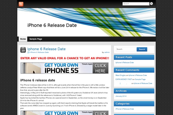 WordPress website example screenshot