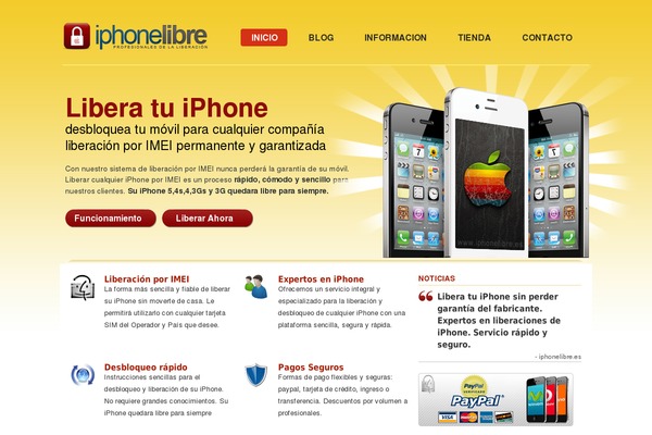 iphonelibre.es site used Eproduct