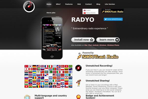 iphoneradyo.com site used pandora