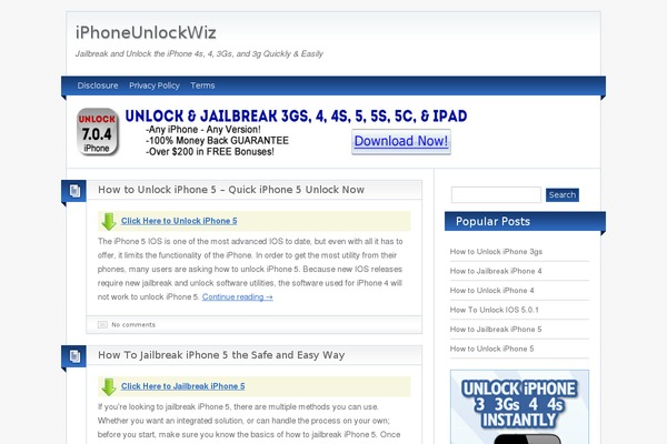 WordPress website example screenshot