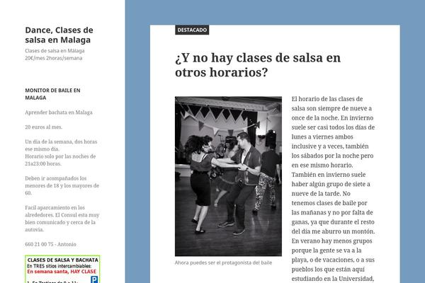 WordPress website example screenshot