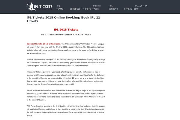ipltickets.net site used Fascinate-pro