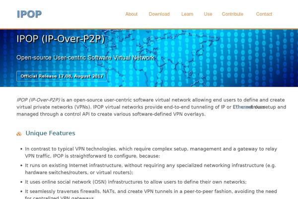 ipop-project.org site used Orion