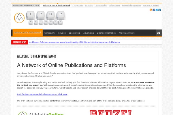 Sahifa theme site design template sample