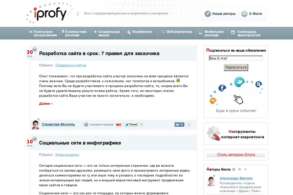 iprofy.ru site used Iprofy
