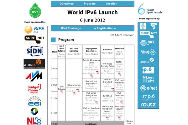 Ipv6 theme site design template sample