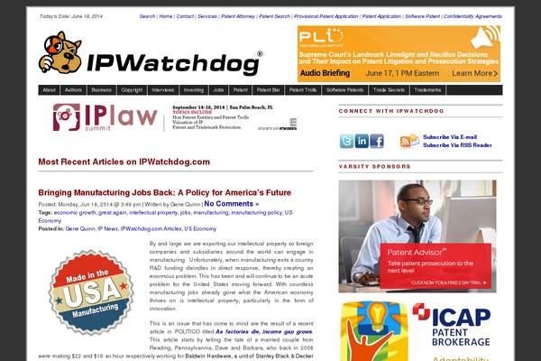 ipwatchdog.com site used Ipwatchdog