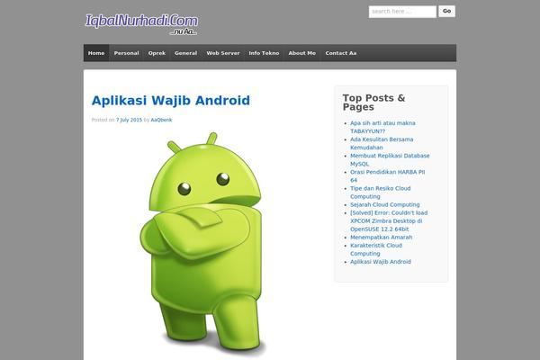 WordPress website example screenshot