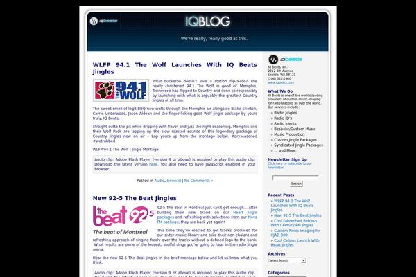 Site using Audio Player plugin