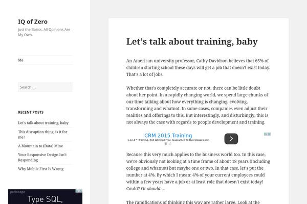 WordPress website example screenshot