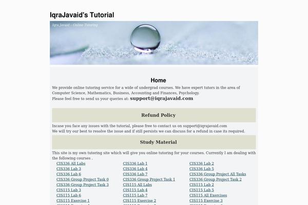 WordPress website example screenshot