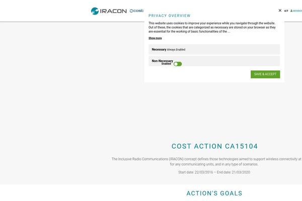 iracon.org site used Iracon