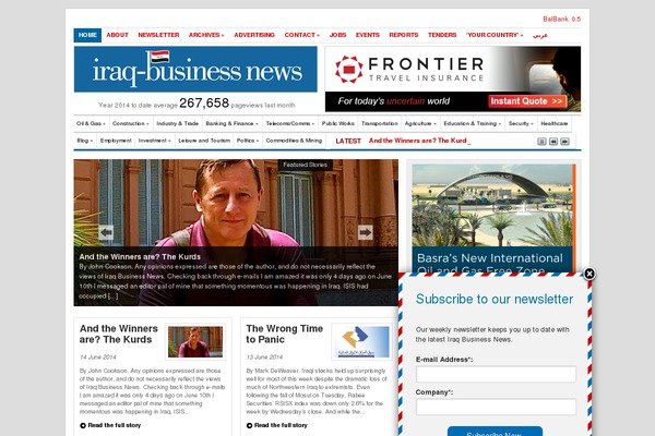 iraq-businessnews.com site used Ibn-theme