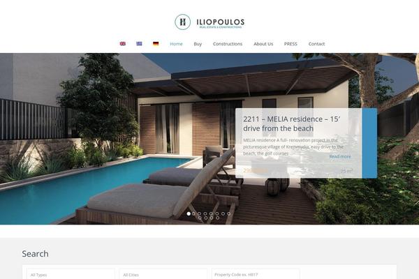 WP Residence theme site design template sample