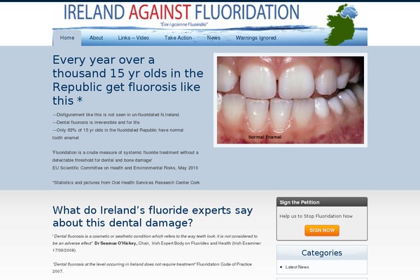 irelandagainstfluoridation.org site used Edmond-blue