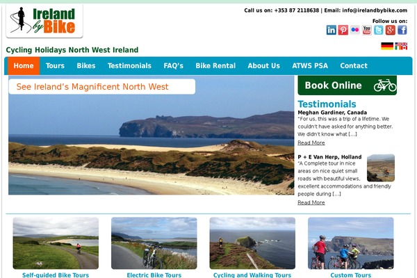 irelandbybike.com site used Ireland-by-bike