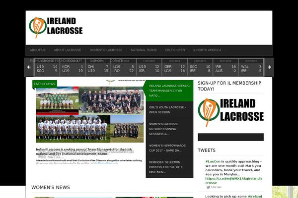irelandlacrosse.ie site used Kings Club