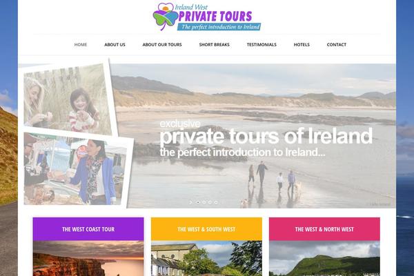 Trendy Travel theme site design template sample