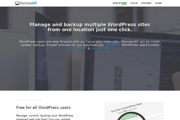 WordPress website example screenshot