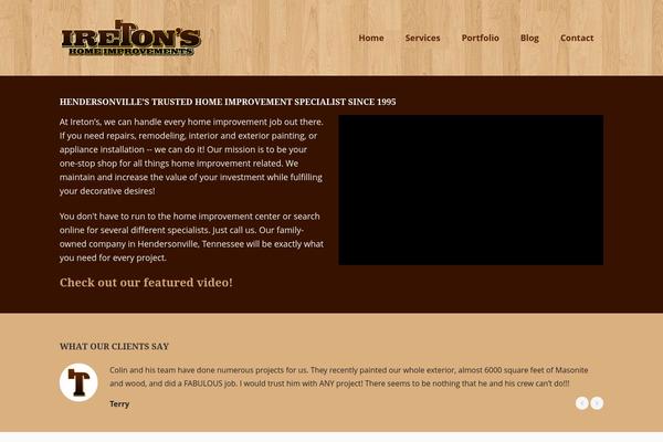 Modern Portfolio Pro theme site design template sample