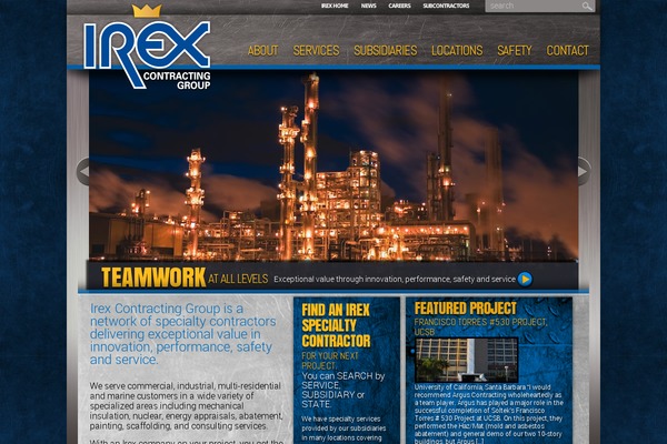 irexcontracting.com site used Irexcontracting
