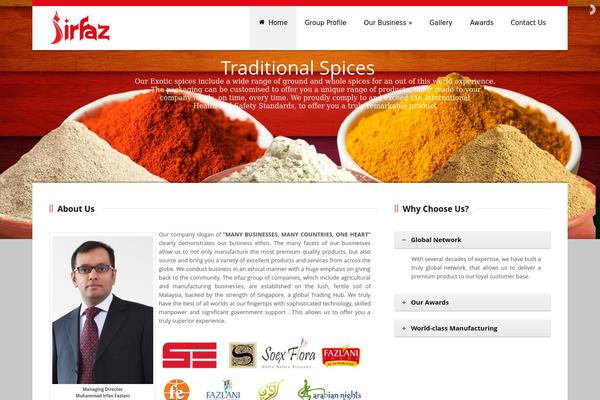 irfaz.com site used Justsimple