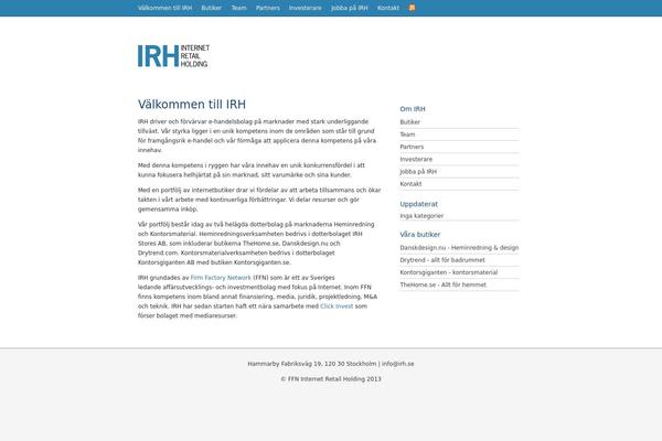 irh.se site used Irh