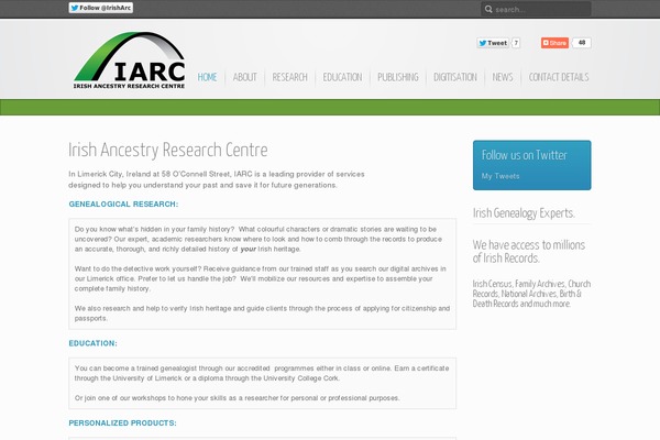 irisharc.org site used Iarc_new