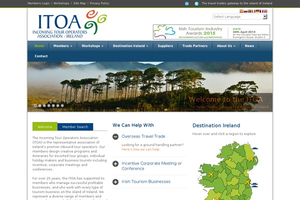 irishtouroperators.com site used Traveltoireland