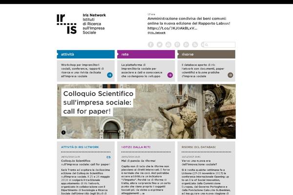 Iris theme site design template sample