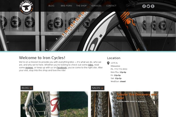 ironcycles.com site used Blankskeleton