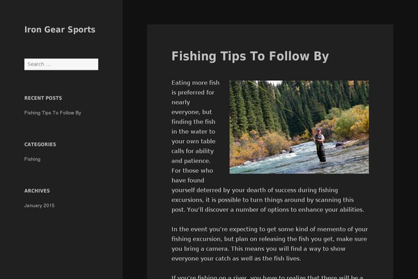 Twenty Fifteen theme site design template sample